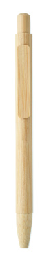 Logo trade promotional merchandise picture of: Bamboo automatic ball pen