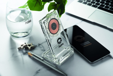 Logotrade corporate gift picture of: Acrylic wireless charger 15W