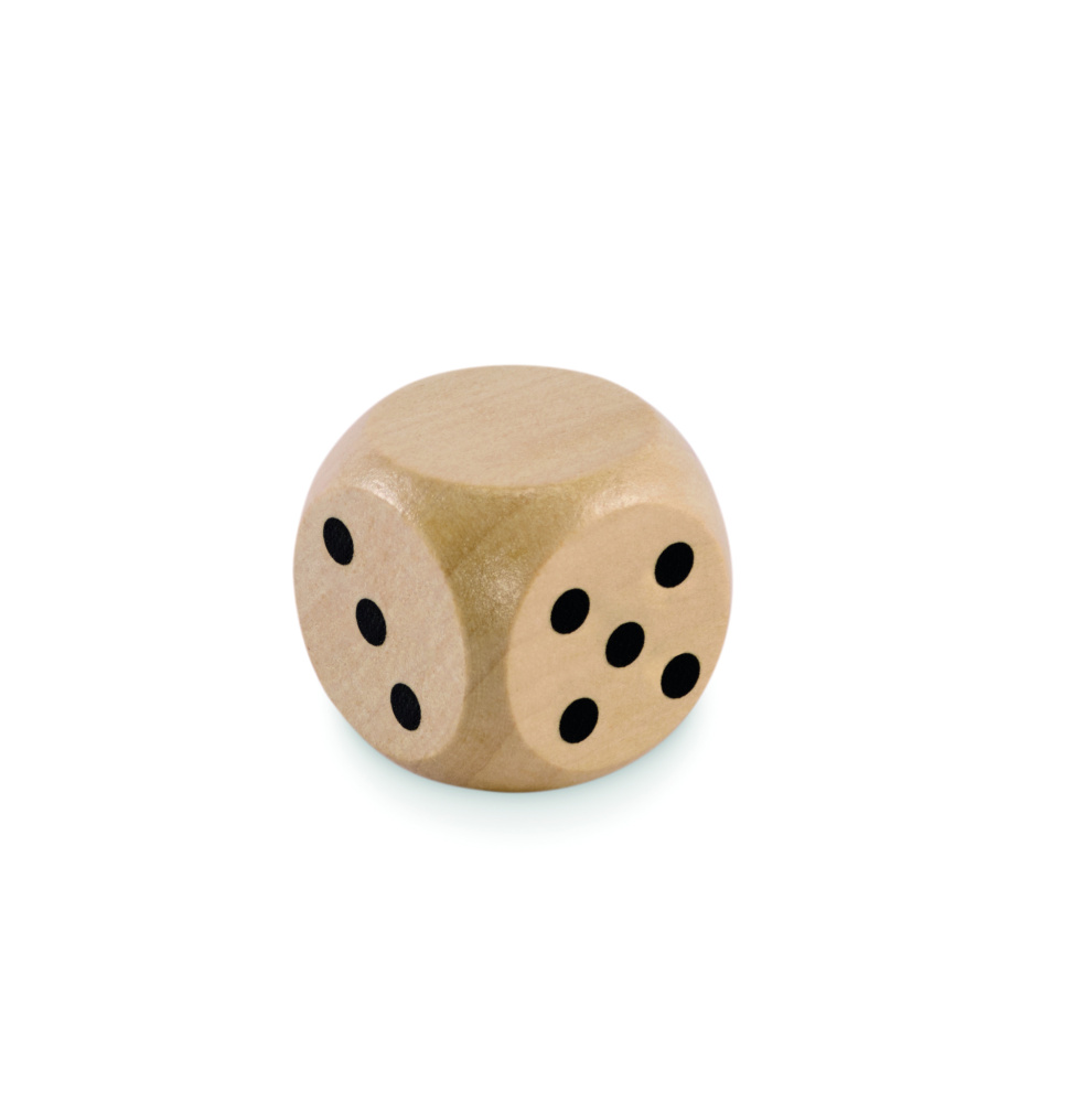 Logotrade business gift image of: Schima wooden dice 3cm dia