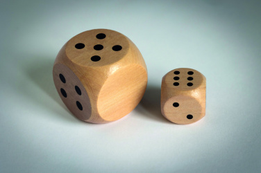 Logotrade promotional item picture of: Schima wooden dice 3cm dia