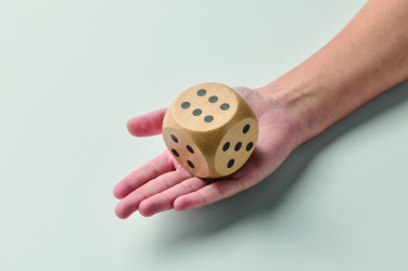Logotrade corporate gift picture of: Schima wooden dice 5cm dia