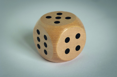 Logotrade corporate gift picture of: Schima wooden dice 5cm dia