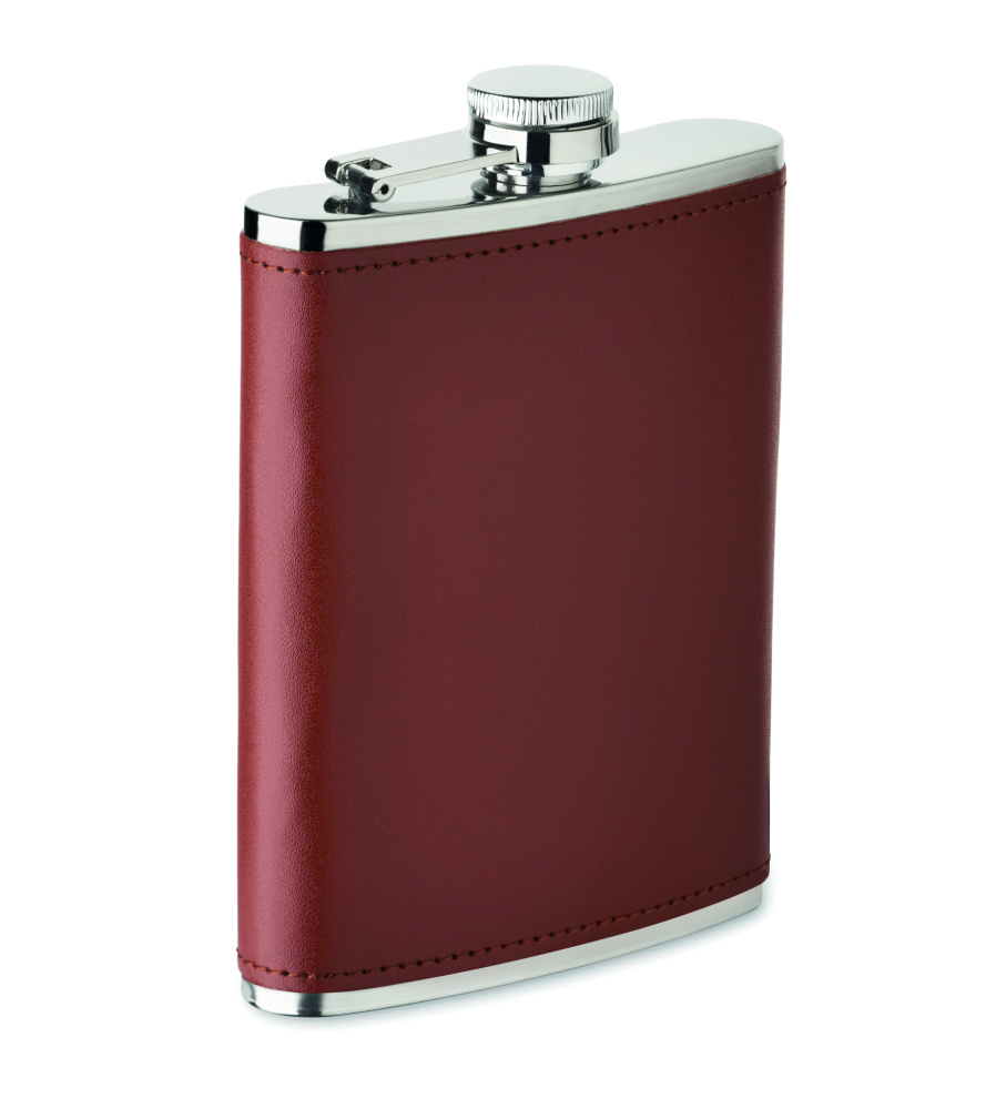 Logo trade business gift photo of: Slim hip flask 200 ml