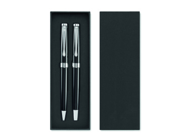 Logo trade promotional products image of: Ball pen and roller set