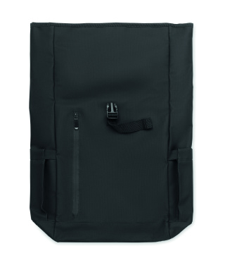 Logotrade advertising product image of: Rolltop laptop rucksack 600D