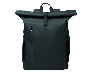 Logo trade promotional gifts image of: Rolltop laptop rucksack 600D