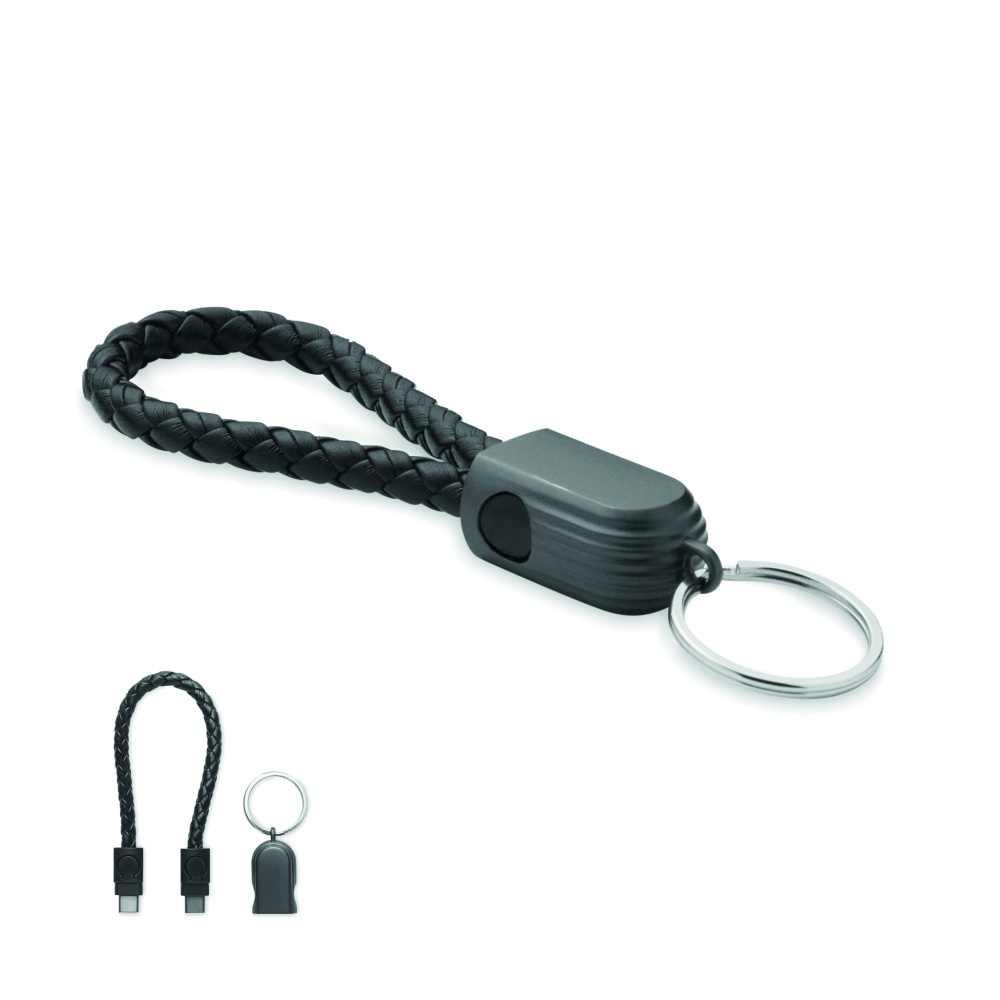 Logotrade business gift image of: Key ring loop cable type-C