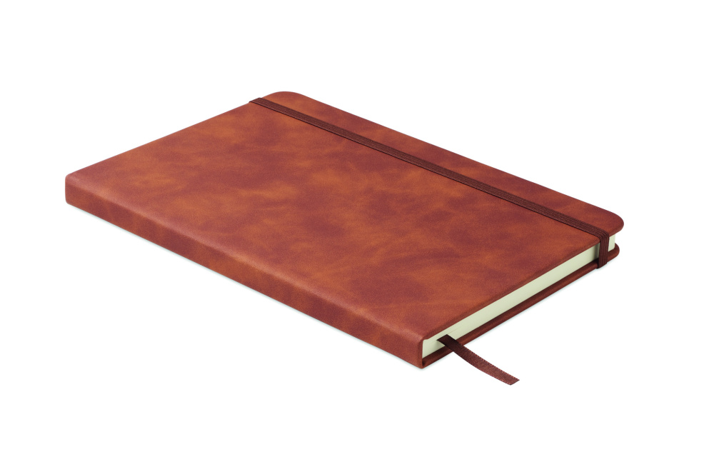 Logo trade promotional item photo of: A5 smokey PU notebook