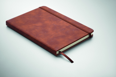 Logo trade promotional giveaway photo of: A5 smokey PU notebook
