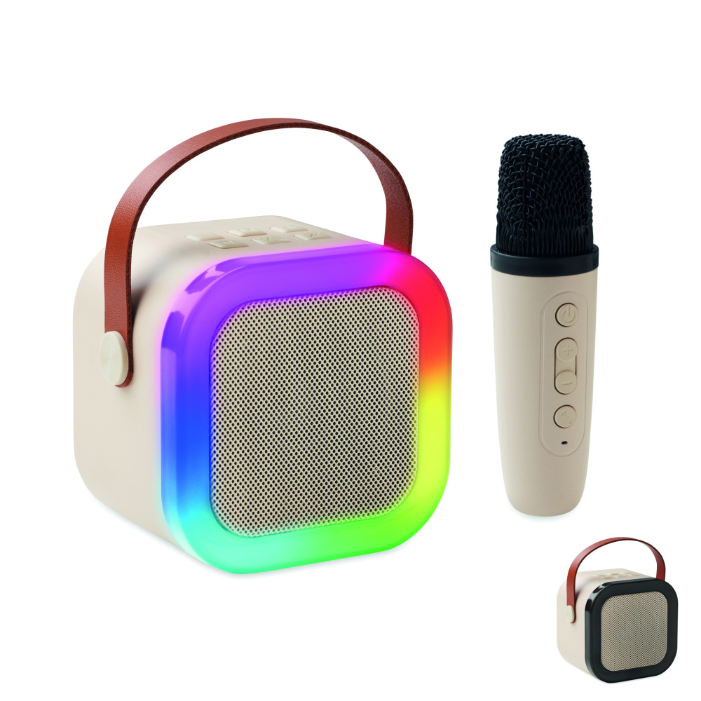 Logo trade promotional giveaways image of: Karaoke set speaker