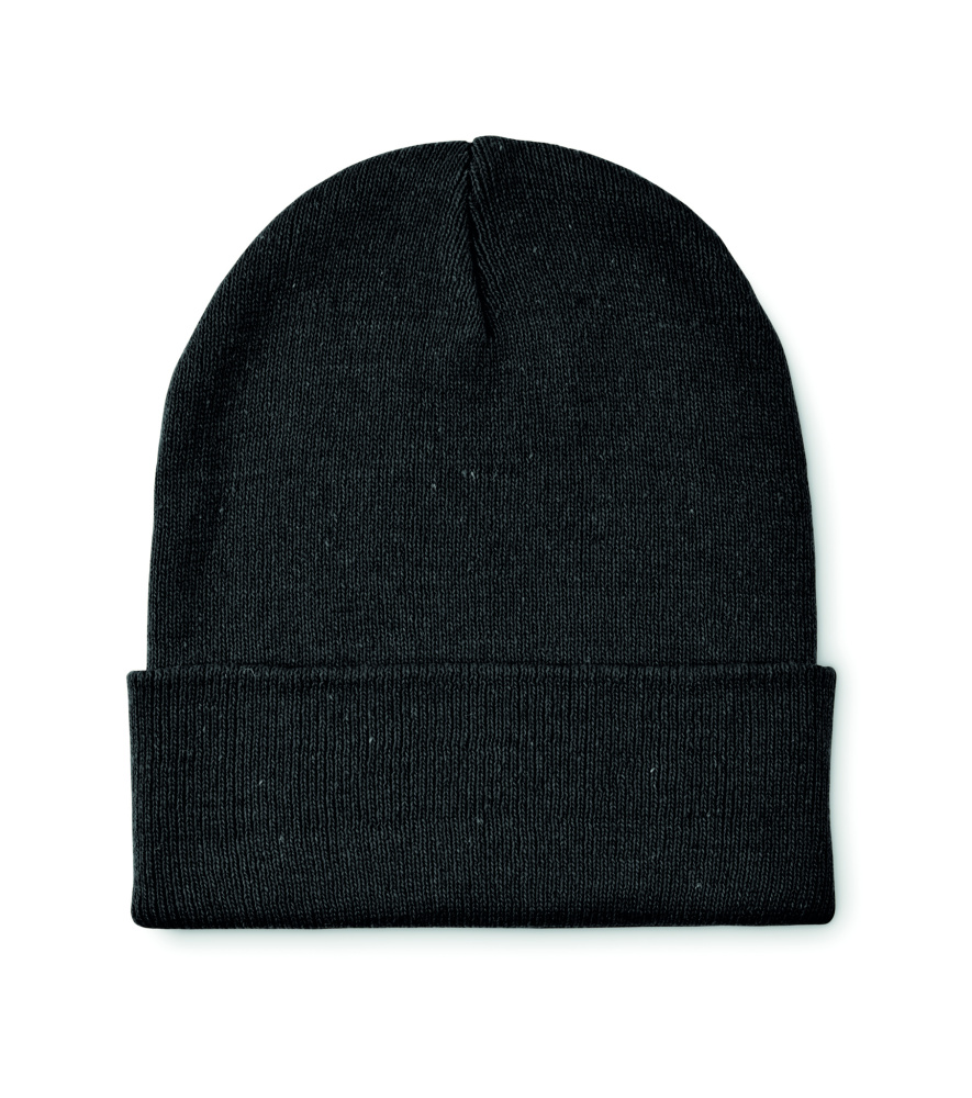 Logo trade corporate gifts image of: Knitted beanie with cuff