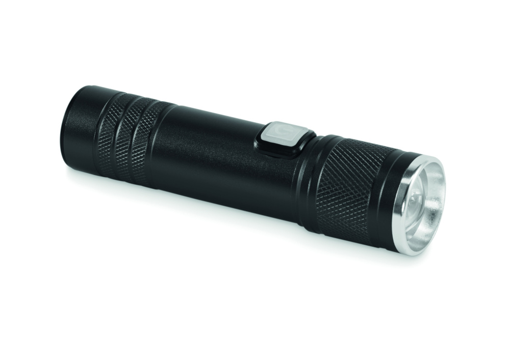 Logo trade promotional giveaways image of: Rechargeable COB light torch