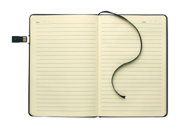 Logotrade promotional merchandise photo of: A5 notebook w/ integrated USB
