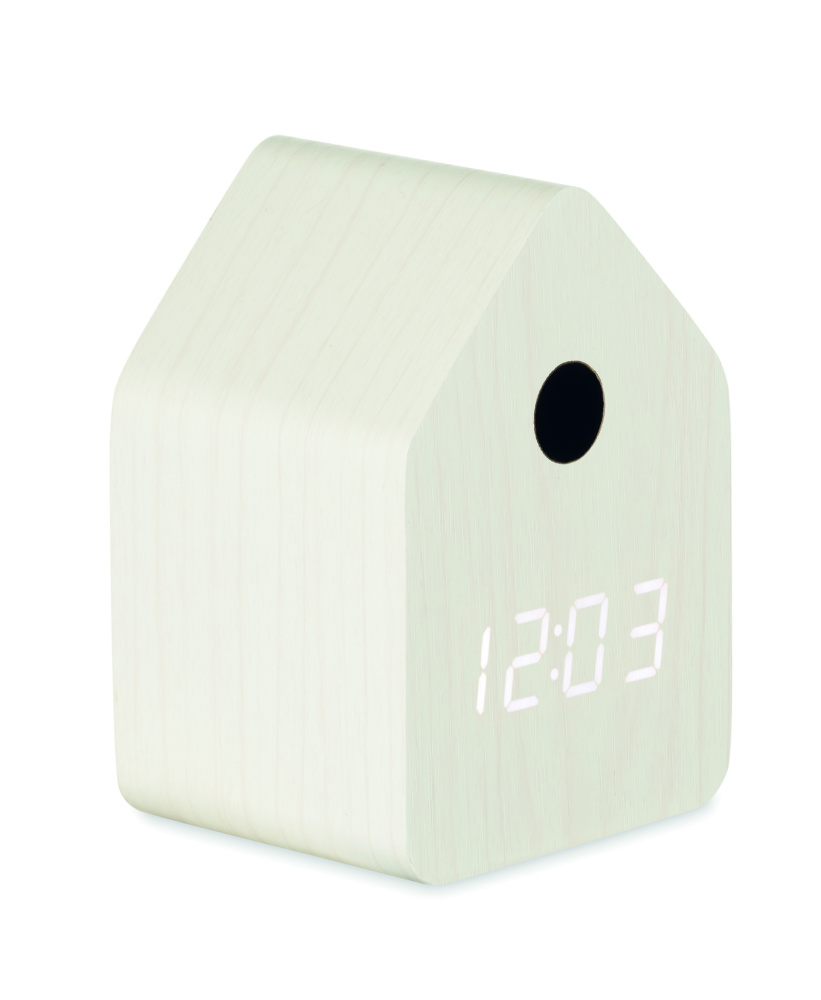 Logo trade business gift photo of: MDF cuckoo alarm clock