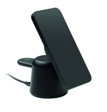 Logo trade business gift photo of: 3 in 1 wireless charger 15W