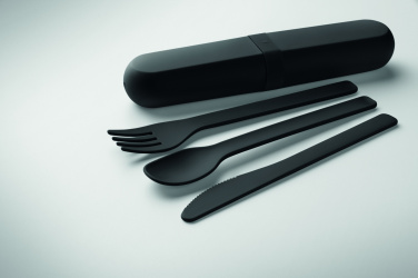 Logotrade promotional gift image of: Cutlery set and case in PLA
