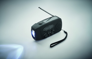 Logotrade promotional gift image of: Portable radio with LED torch
