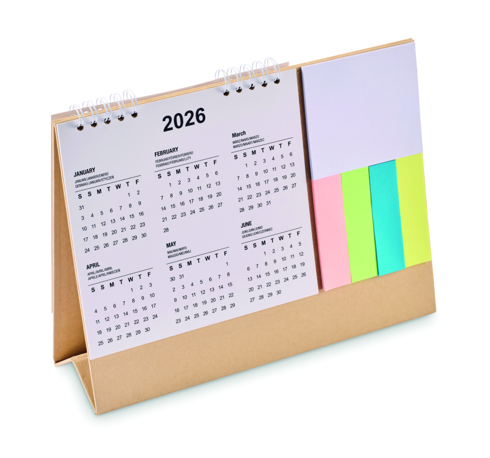 Logotrade promotional items photo of: Desk calendar with memo pad