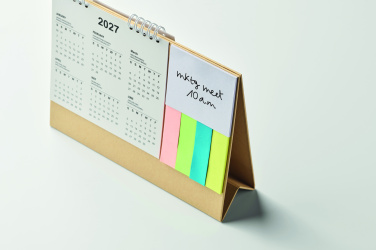 Logotrade advertising product image of: Desk calendar with memo pad