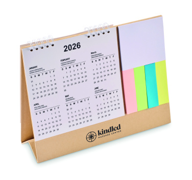 Logo trade promotional gift photo of: Desk calendar with memo pad