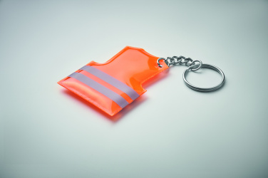Logo trade promotional giveaways picture of: Key ring with reflecting vest Jekabpils
