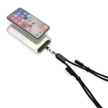Logotrade business gift image of: LoopAmp RCS RPET adjustable phone cord with 60W cable