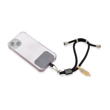 Logotrade promotional product picture of: CarryLoop RCS recycled PET adjustable phone holder wristlet