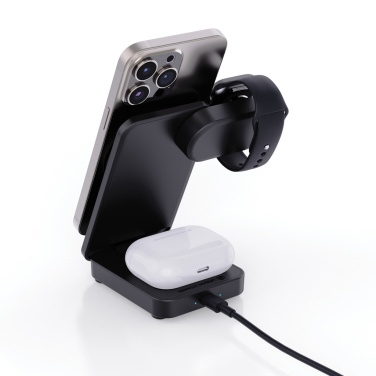 Logotrade promotional item image of: Urban Vitamin Arcadia RCS rplastic 15W 3in1 magnetic charger