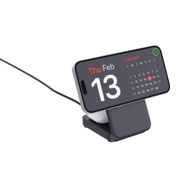 Logo trade advertising product photo of: Urban Vitamin Arcadia RCS rplastic 15W 3in1 magnetic charger