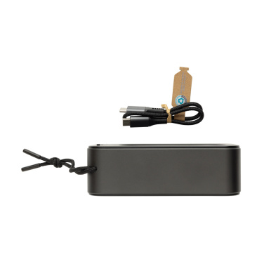 Logo trade promotional gifts image of: Swiss Peak RCS recycled aluminium 10W bass speaker