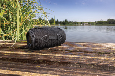 Logotrade promotional giveaway image of: Prisma RCS recycled plastic IPX 4 waterpoof 16W speaker