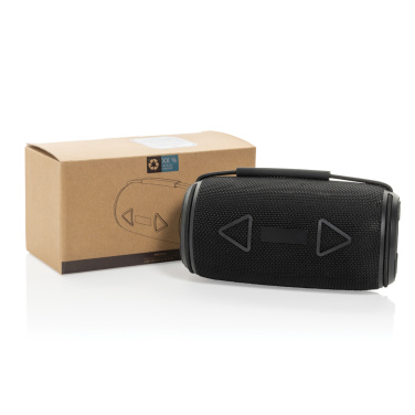 Logotrade promotional merchandise photo of: Prisma RCS recycled plastic IPX 4 waterpoof 16W speaker