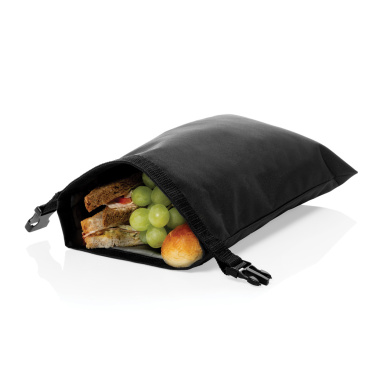 Logo trade advertising product photo of: Snackstrap AWARE™ RPET foldable lunchbag 30x20CM