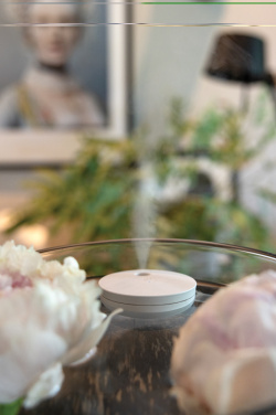 Logotrade promotional item picture of: Breevia RCS rplasic re-chargeable floating humidifier