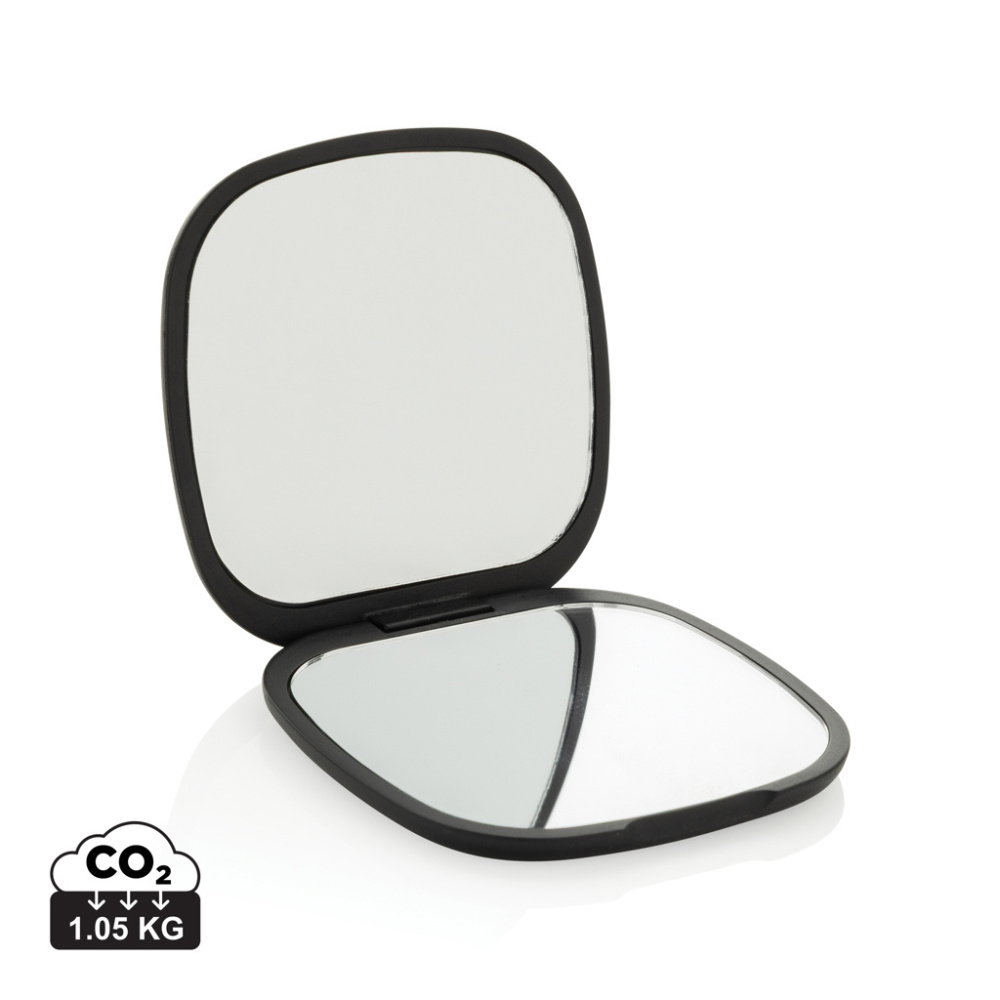 Logo trade promotional giveaway photo of: Reflecta RCS recycled plastic make-up mirror