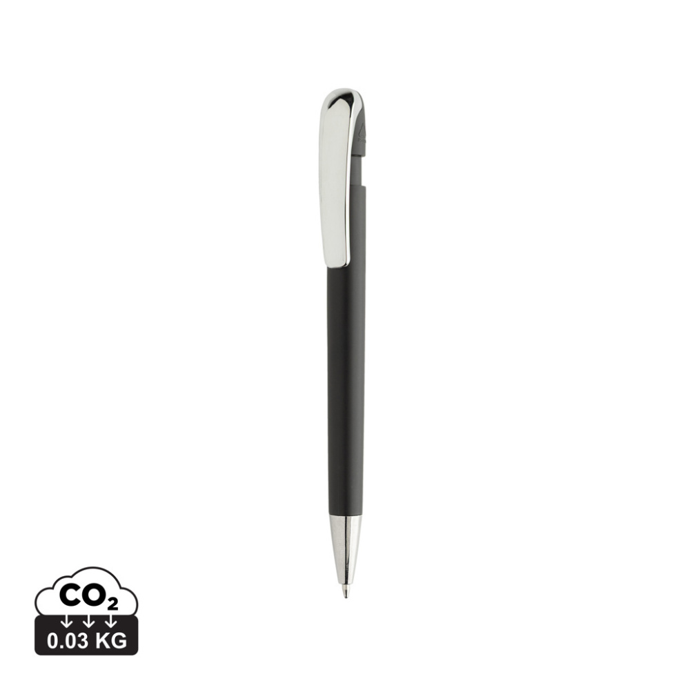 Logo trade promotional gifts image of: Glide GRS certified R-ABS Metal Clip Pen