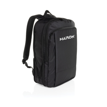 Logotrade promotional merchandise picture of: Flexpack Aware™ RPET Expandable Slim 15.6" Laptop Backpack