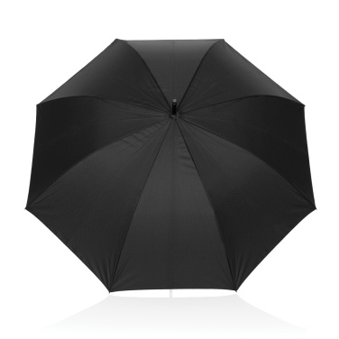 Logo trade promotional giveaways image of: Swiss Peak Vero Aware™ RPET 25” umbrella w luxe handle
