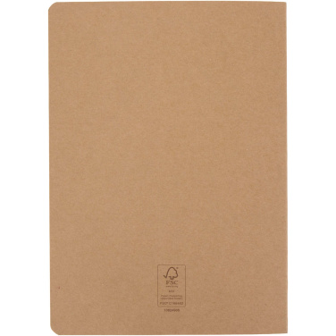 Logotrade advertising product picture of: Slyk A5 kraft cahier notebook with ruled pages