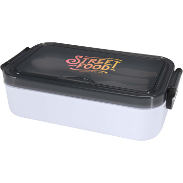 Logo trade promotional item photo of: Snappy lunch box and cutlery set