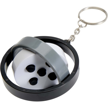 Logotrade promotional item image of: Spinx recycled plastic gyroscope fidget keychain