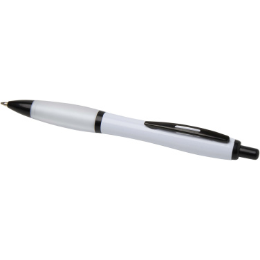 Logotrade promotional item picture of: Nash recycled plastic ballpoint pen with black trims (black ink)