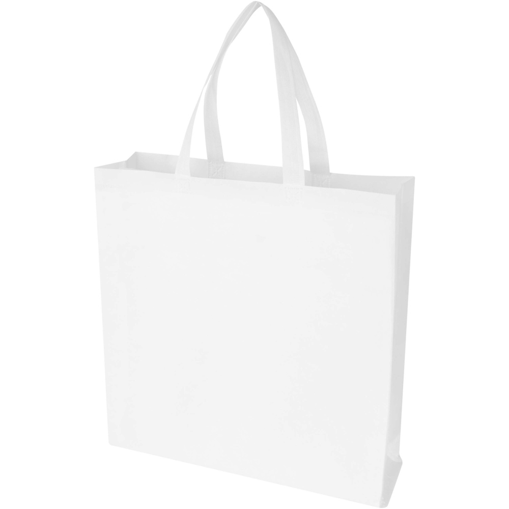 Logotrade promotional merchandise photo of: EcoSeal GRS recycled nonwoven gusset tote bag 12L