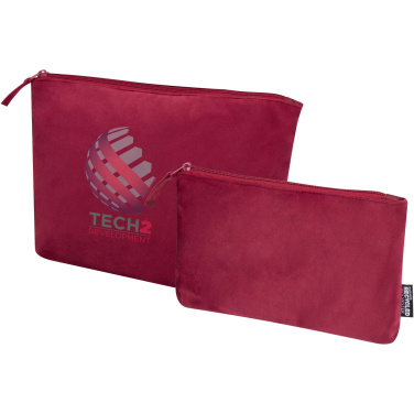 Logotrade promotional merchandise photo of: Swift GRS recycled velvet toiletry bag set