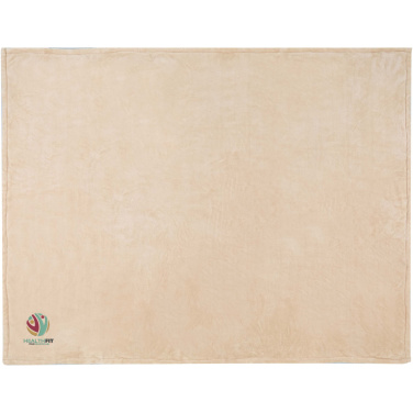 Logo trade corporate gift photo of: Ashen GRS recycled sherpa blanket