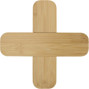 Logo trade promotional gifts picture of: Croc bamboo trivet - large