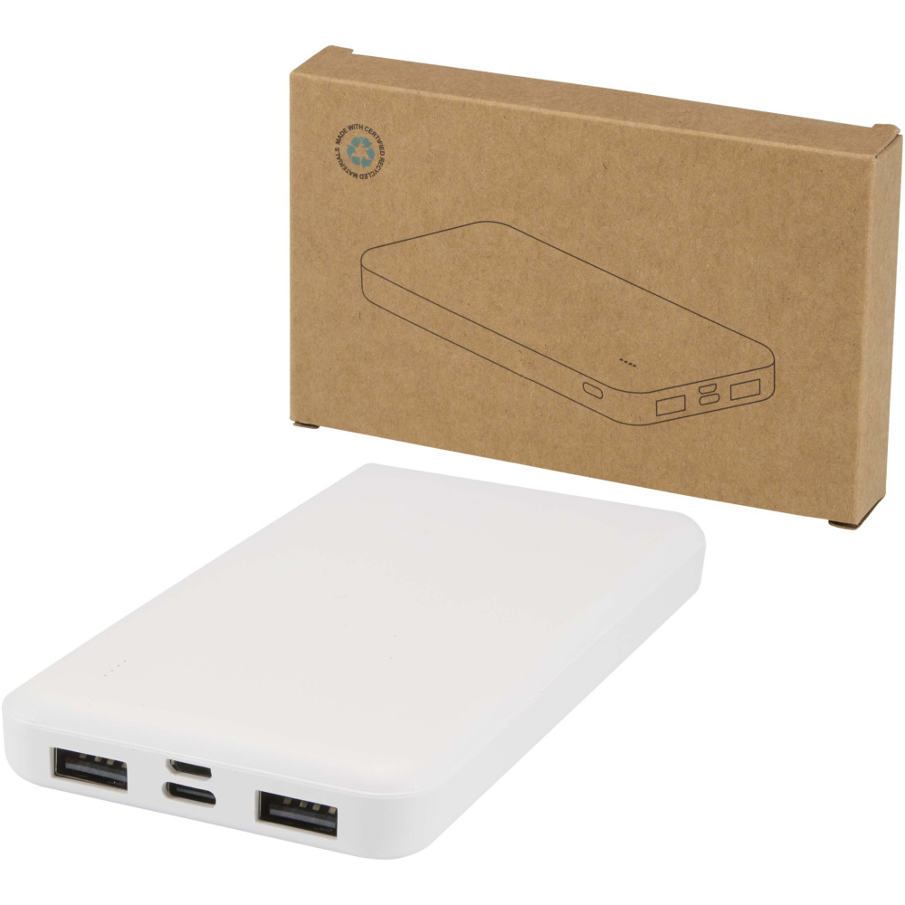 Logo trade promotional products picture of: Intan 10.000 mAh 10W recycled plastic power bank