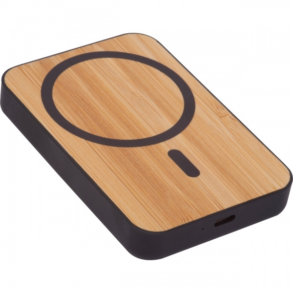 Logo trade promotional giveaways image of: Wireless power bank 5 000 mAh CAIRO