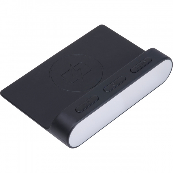 Logotrade promotional gift image of: Alarm Clock and Wireless Charger ADELAIDE