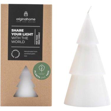 Logotrade promotional giveaway image of: Originalhome Xmas tree candle - L